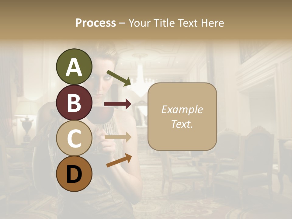 Female Fashion Table PowerPoint Template