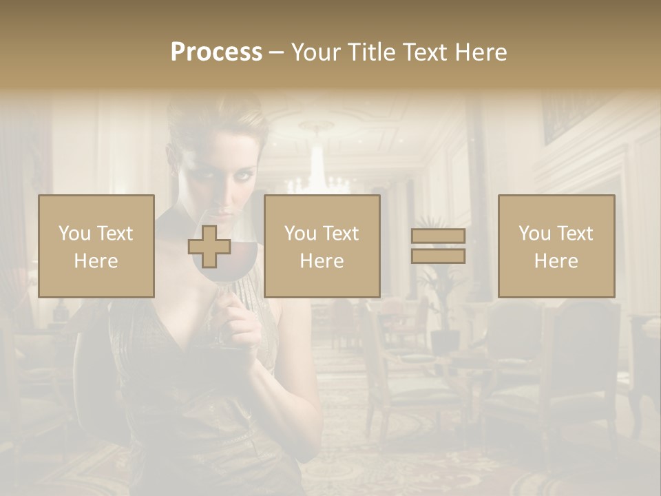 Female Fashion Table PowerPoint Template