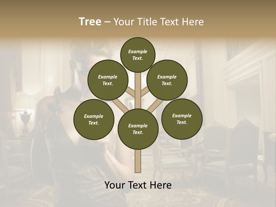 Female Fashion Table PowerPoint Template