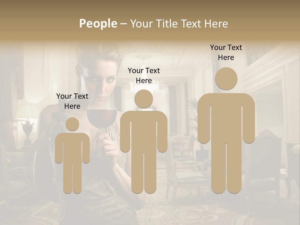 Female Fashion Table PowerPoint Template