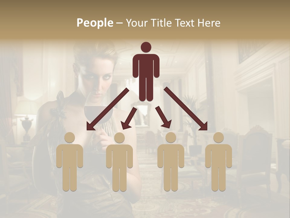 Female Fashion Table PowerPoint Template