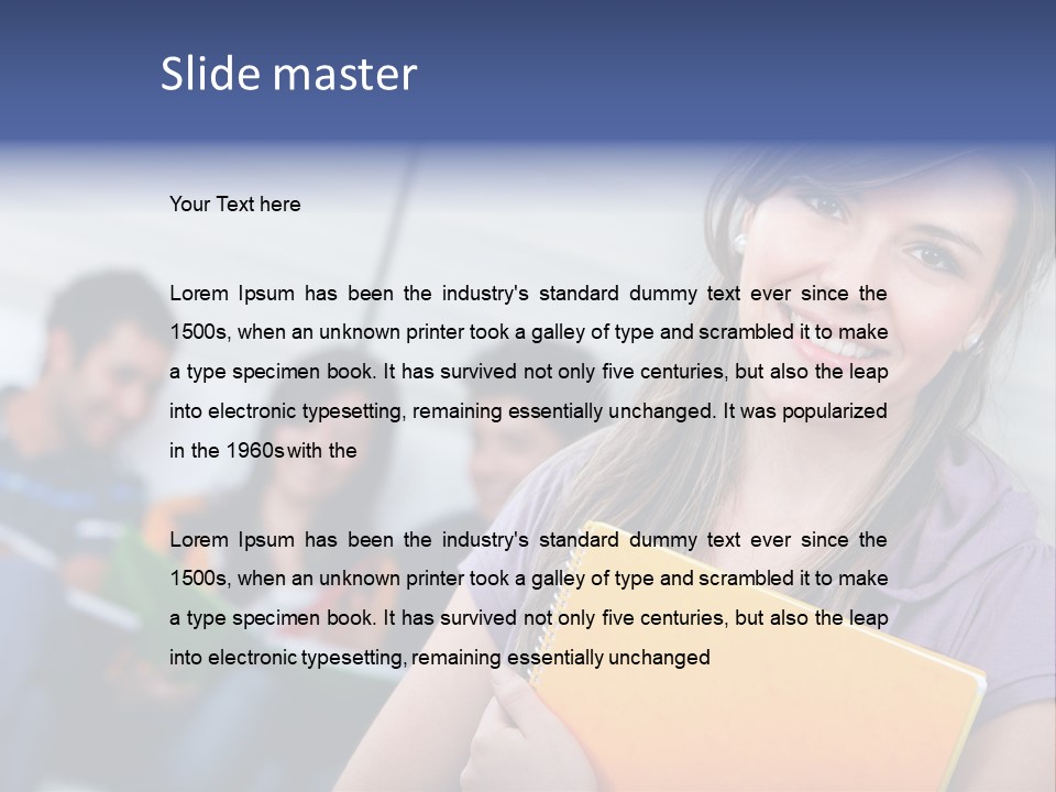 Attractive Person Team PowerPoint Template