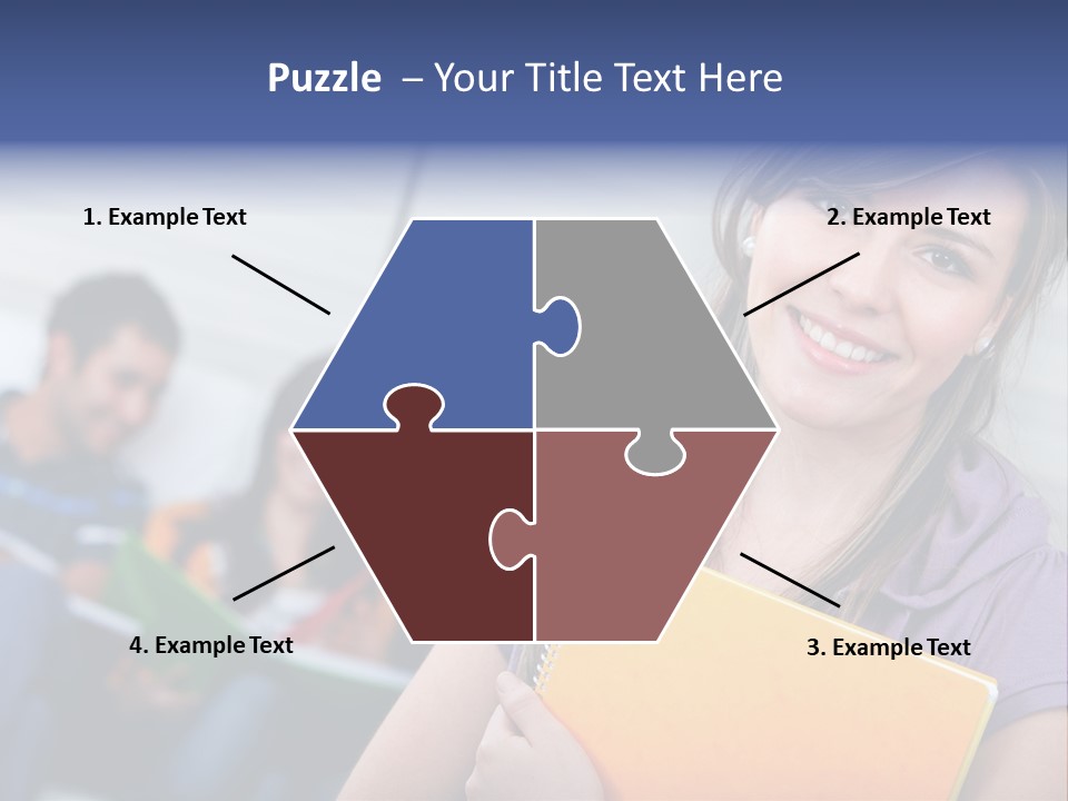 Attractive Person Team PowerPoint Template