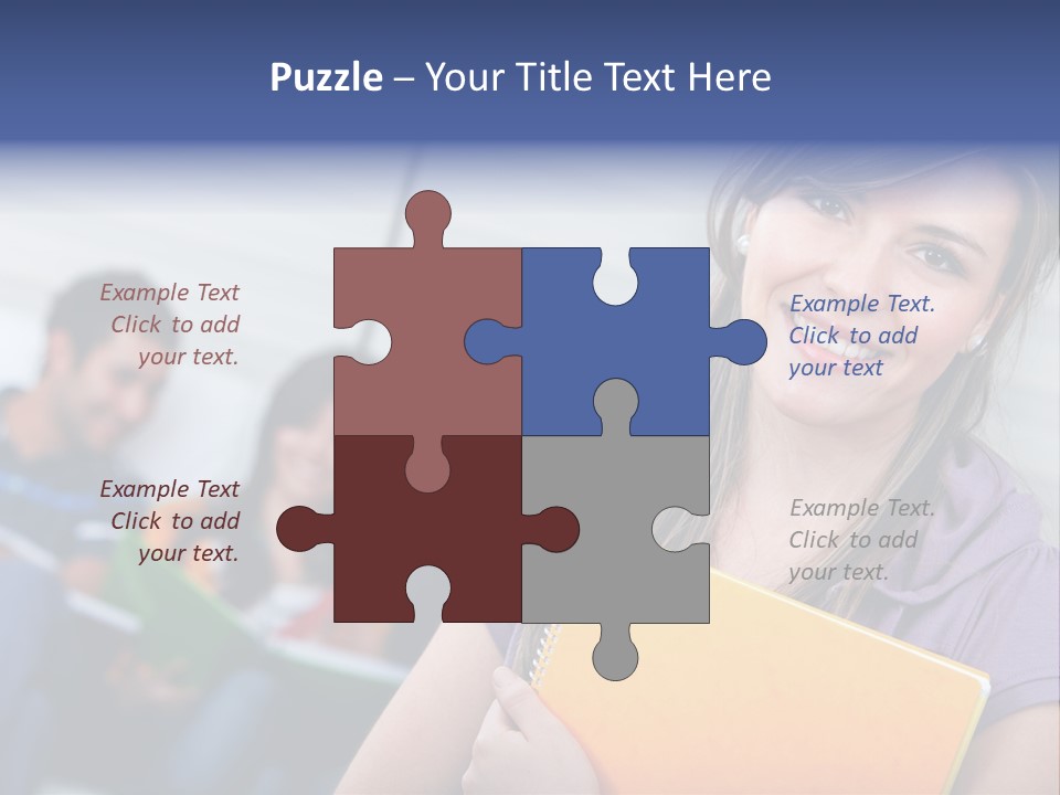 Attractive Person Team PowerPoint Template