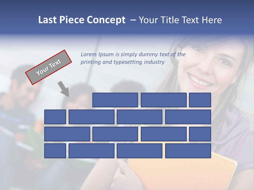 Attractive Person Team PowerPoint Template