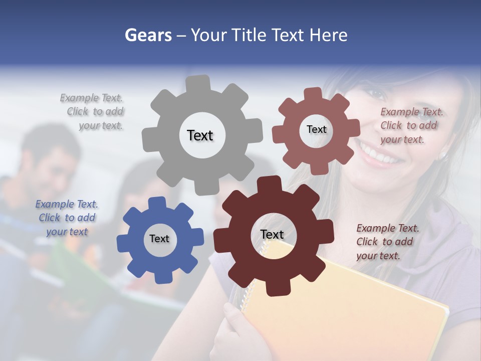 Attractive Person Team PowerPoint Template