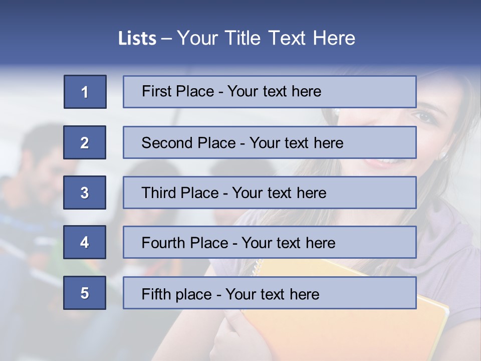 Attractive Person Team PowerPoint Template