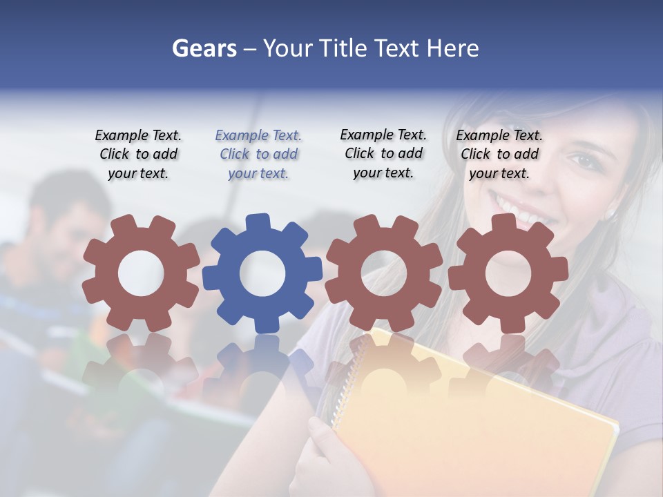 Attractive Person Team PowerPoint Template