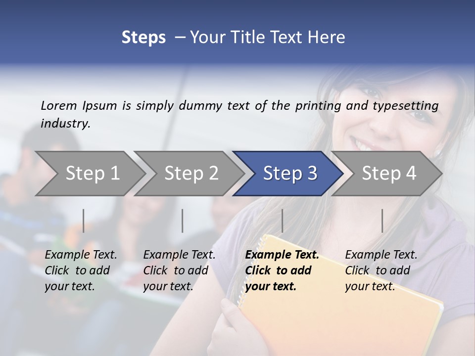 Attractive Person Team PowerPoint Template