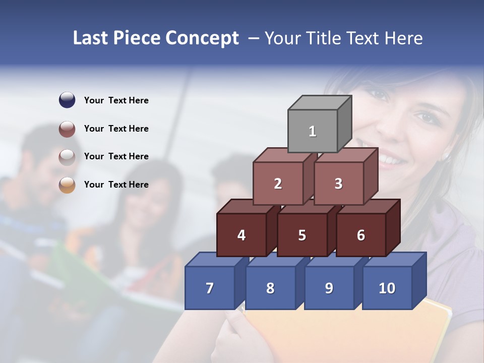 Attractive Person Team PowerPoint Template