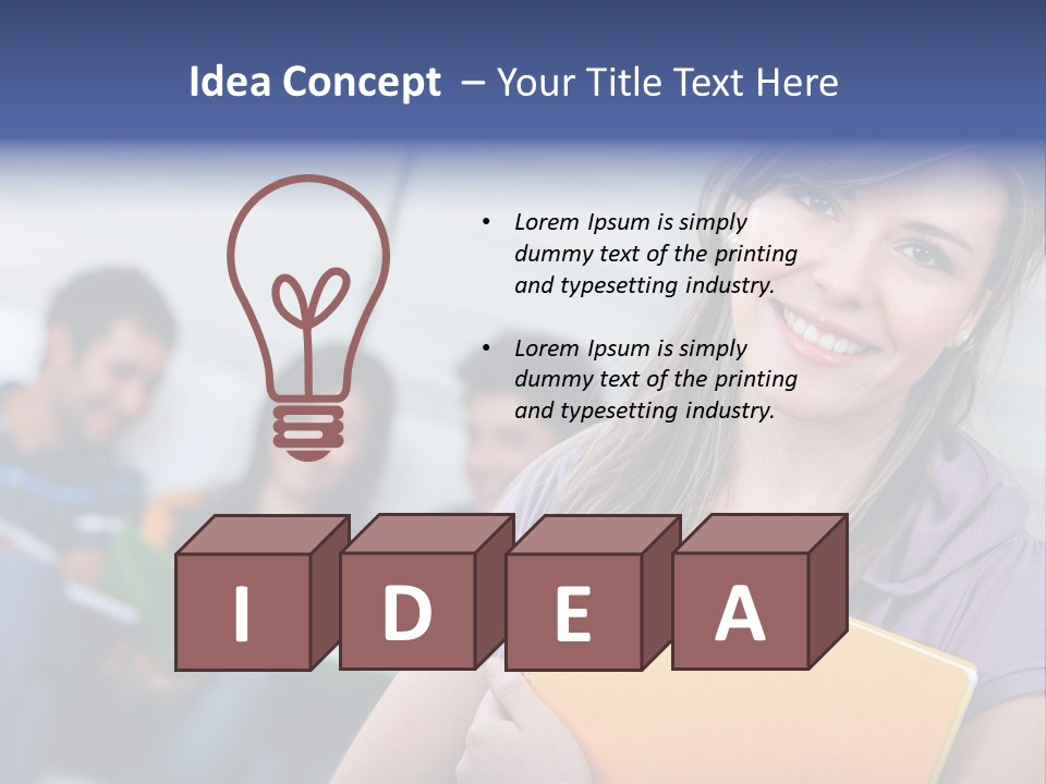 Attractive Person Team PowerPoint Template