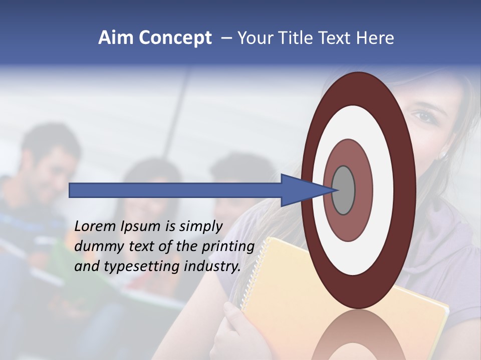 Attractive Person Team PowerPoint Template