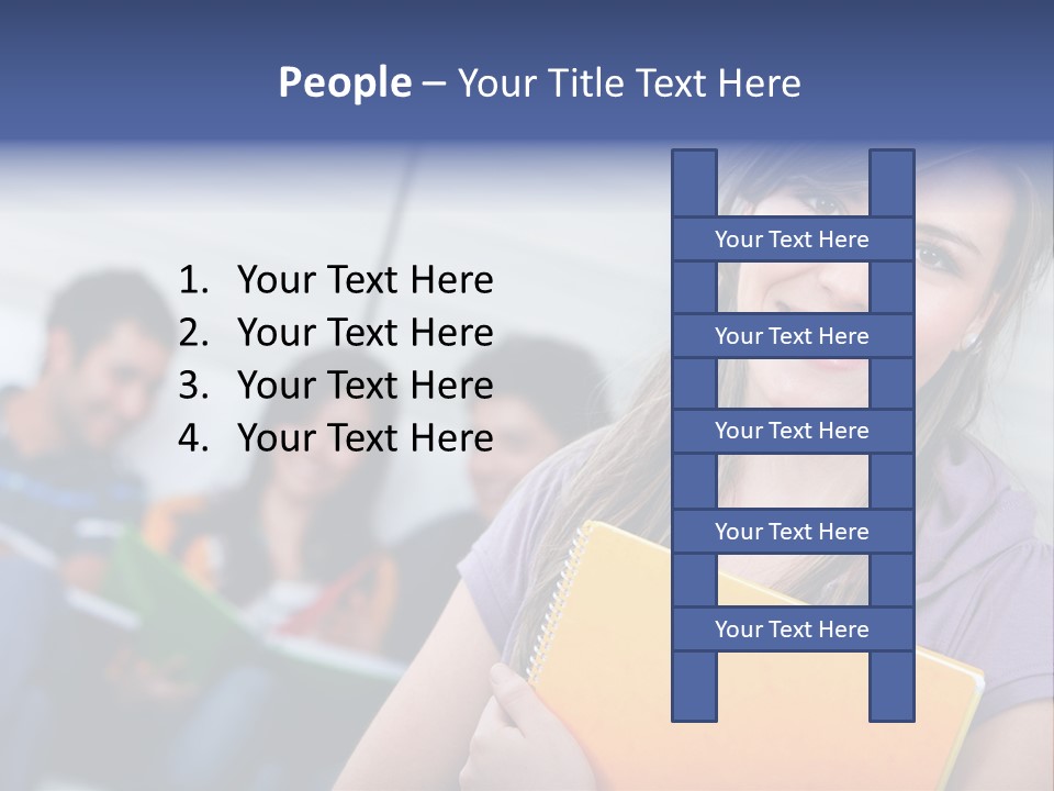 Attractive Person Team PowerPoint Template