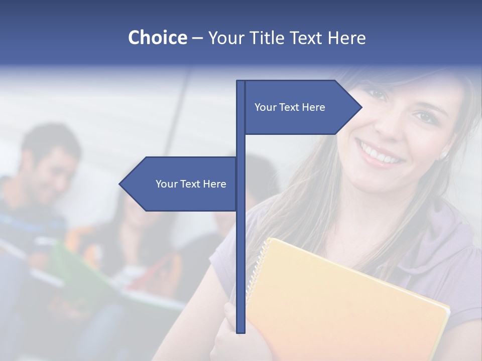 Attractive Person Team PowerPoint Template