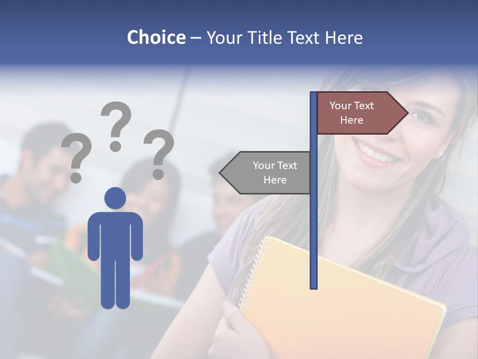 Attractive Person Team PowerPoint Template