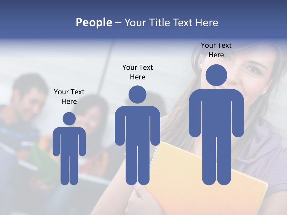 Attractive Person Team PowerPoint Template