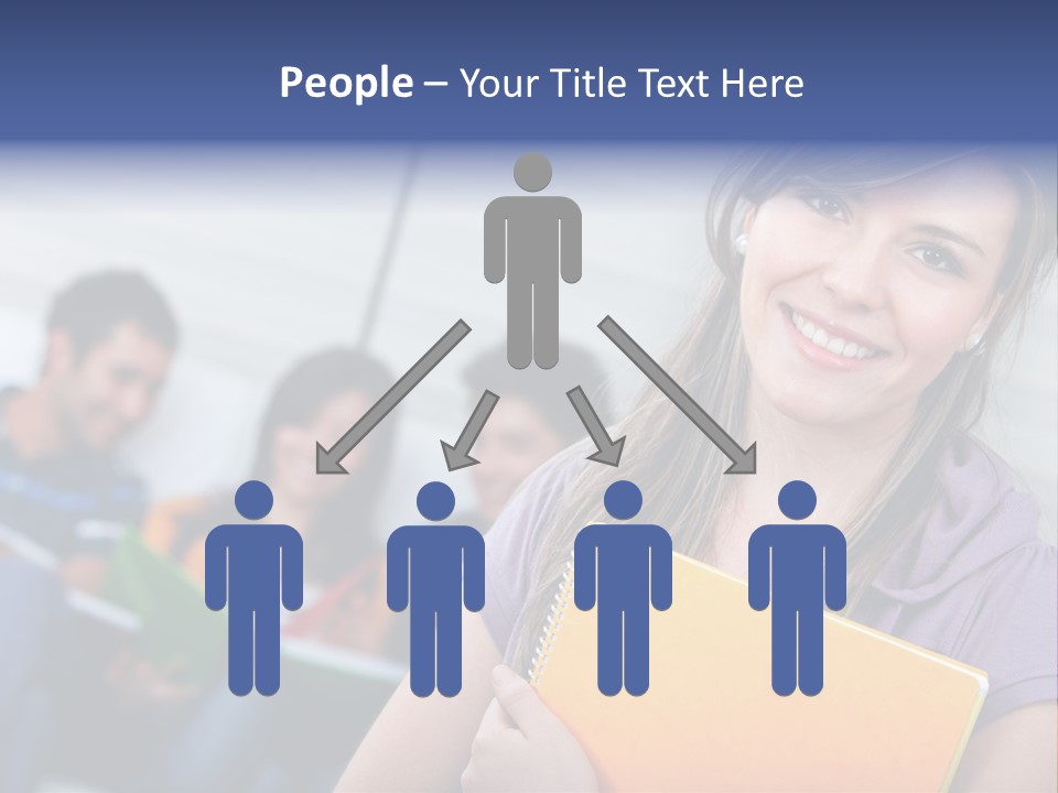 Attractive Person Team PowerPoint Template