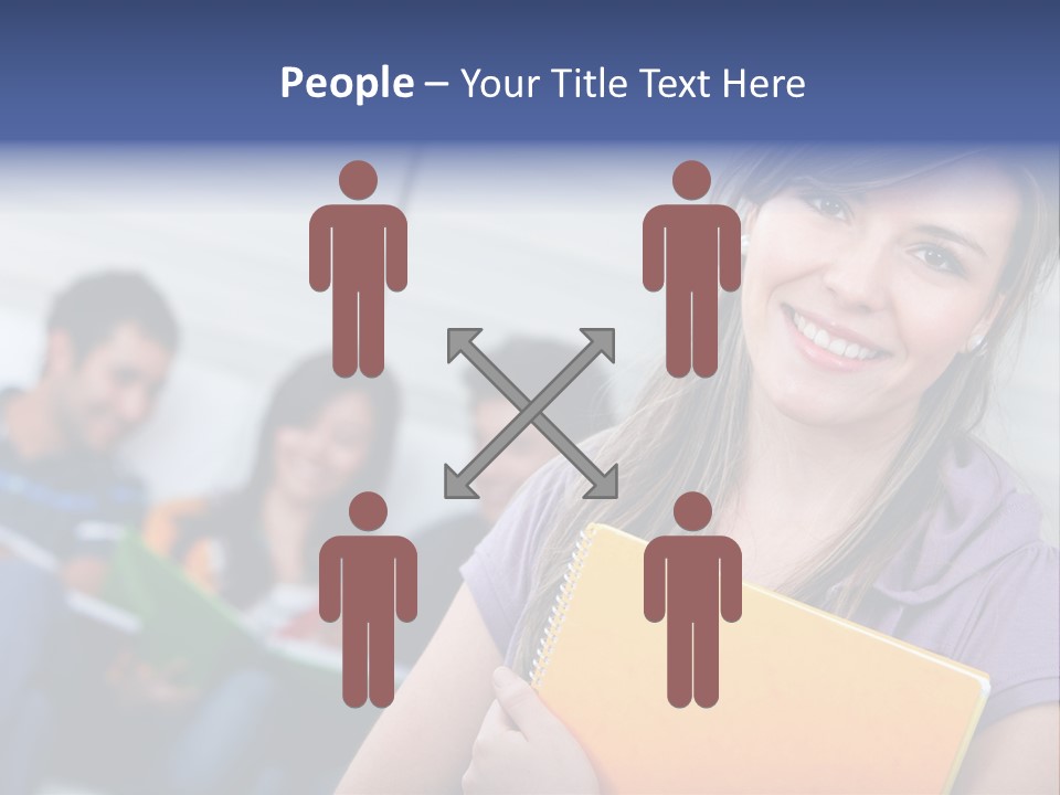 Attractive Person Team PowerPoint Template