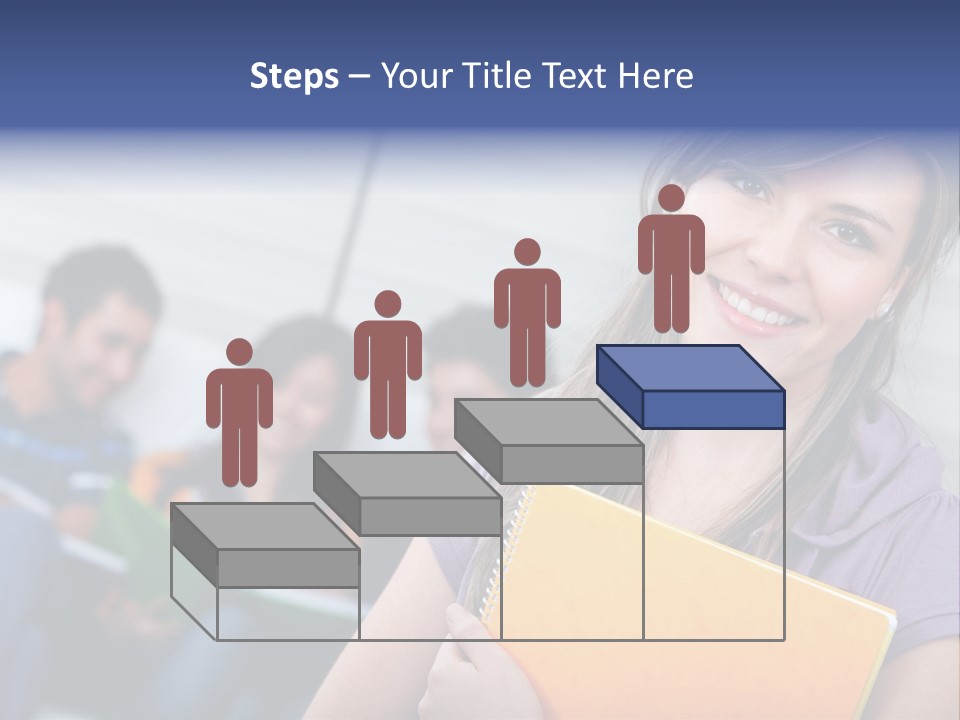 Attractive Person Team PowerPoint Template