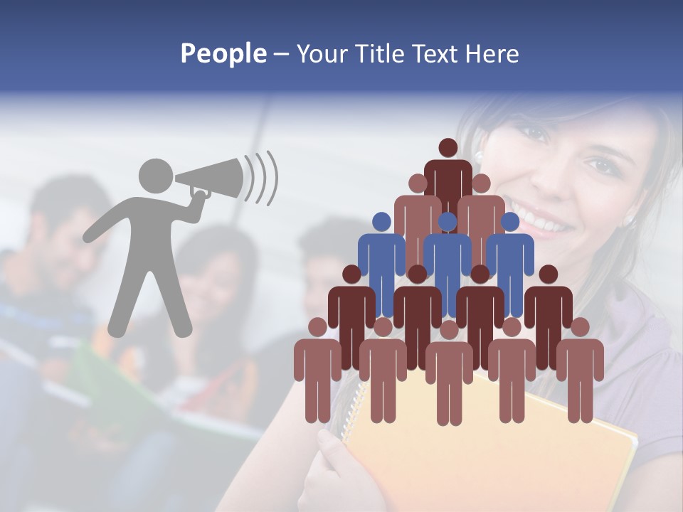 Attractive Person Team PowerPoint Template