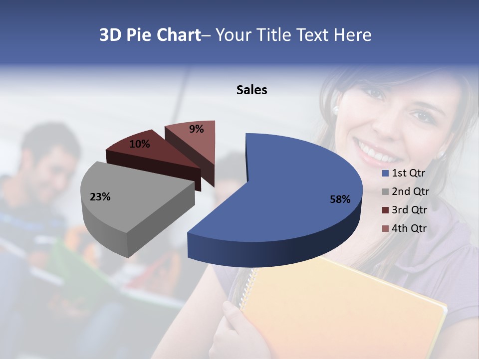 Attractive Person Team PowerPoint Template