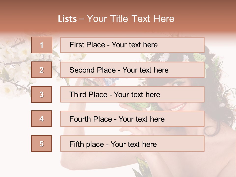 Fashion Smile Human PowerPoint Template