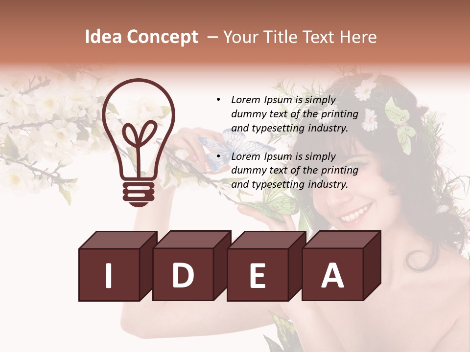 Fashion Smile Human PowerPoint Template