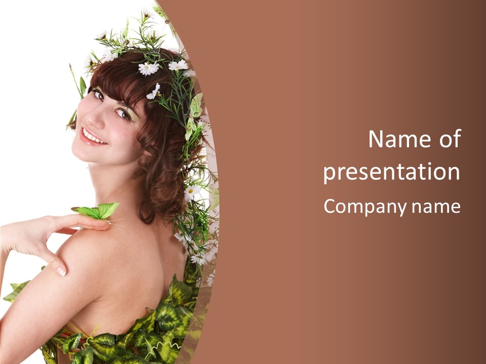 Sensuality Model Human PowerPoint Template