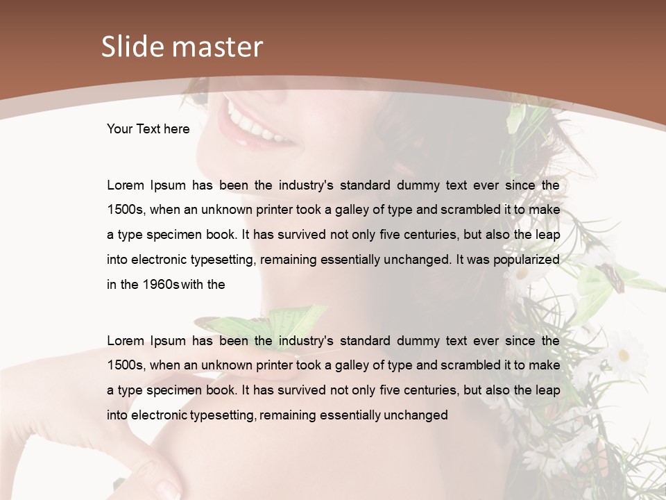 Sensuality Model Human PowerPoint Template