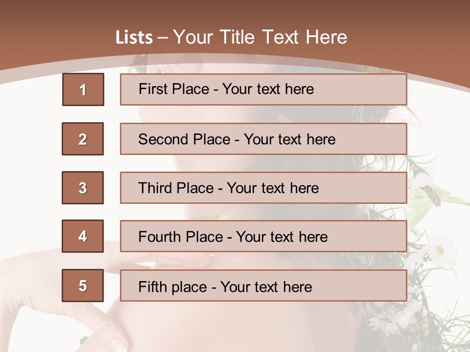 Sensuality Model Human PowerPoint Template