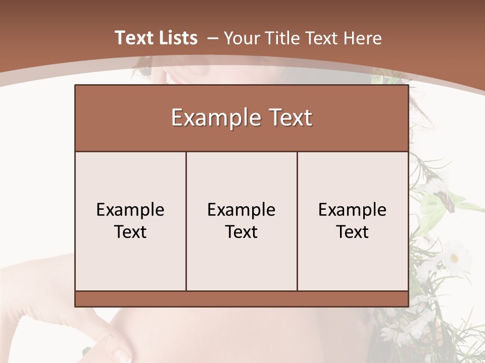 Sensuality Model Human PowerPoint Template
