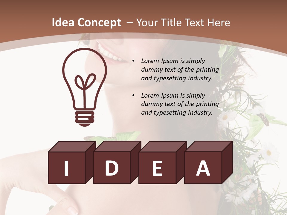 Sensuality Model Human PowerPoint Template