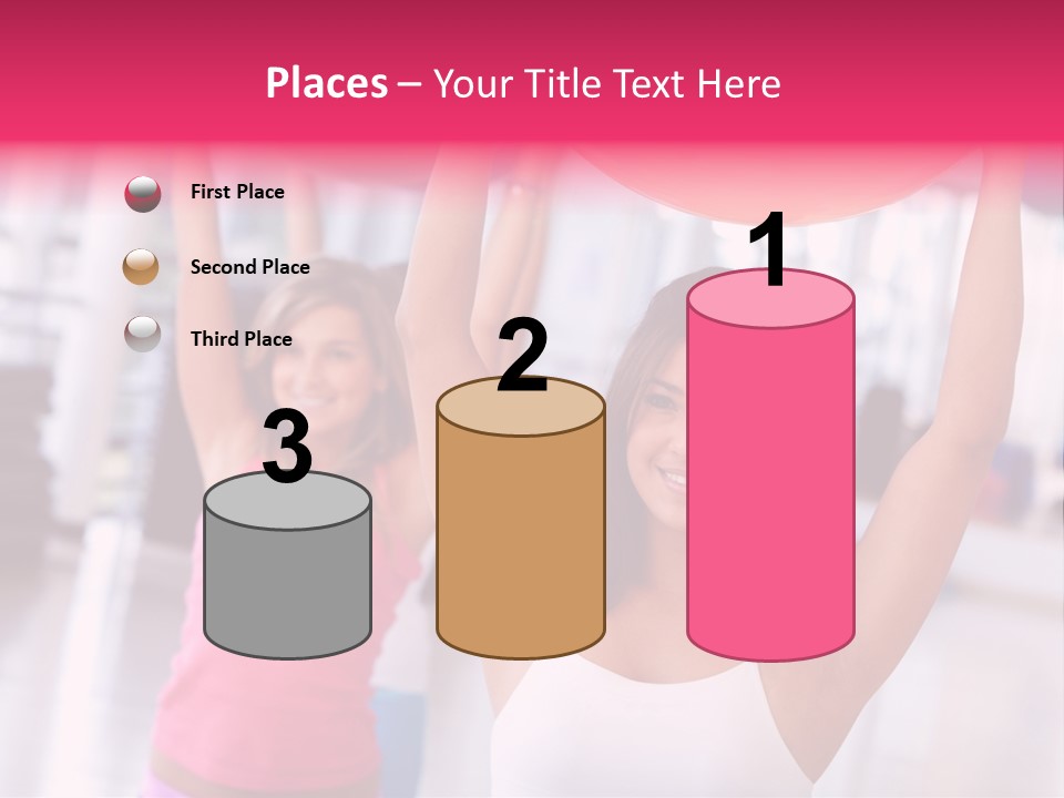 Women Beautiful Group PowerPoint Template