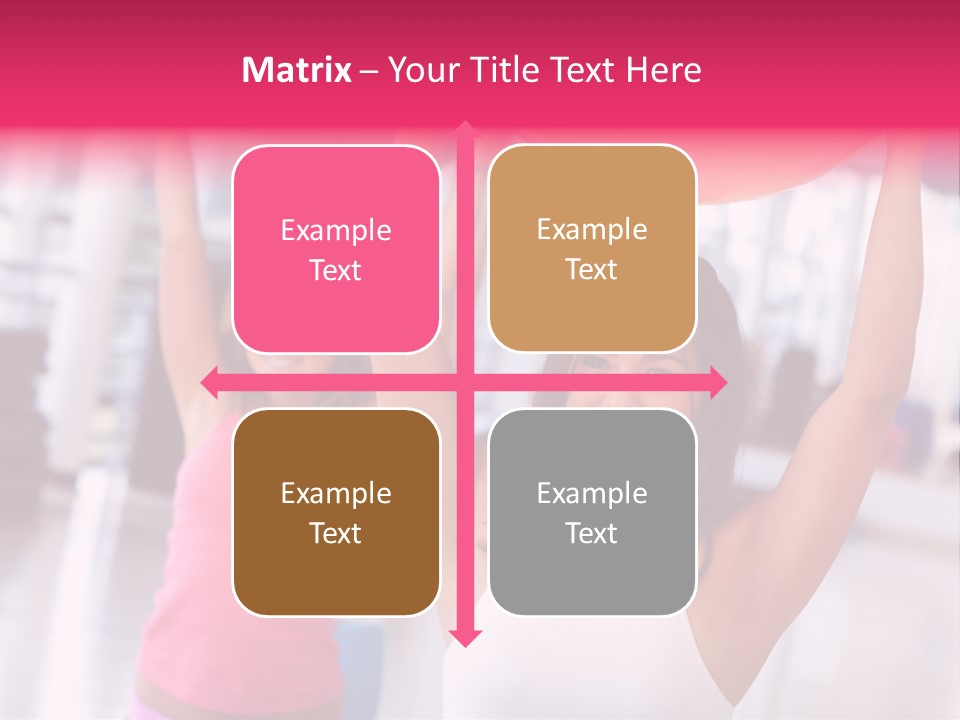 Women Beautiful Group PowerPoint Template