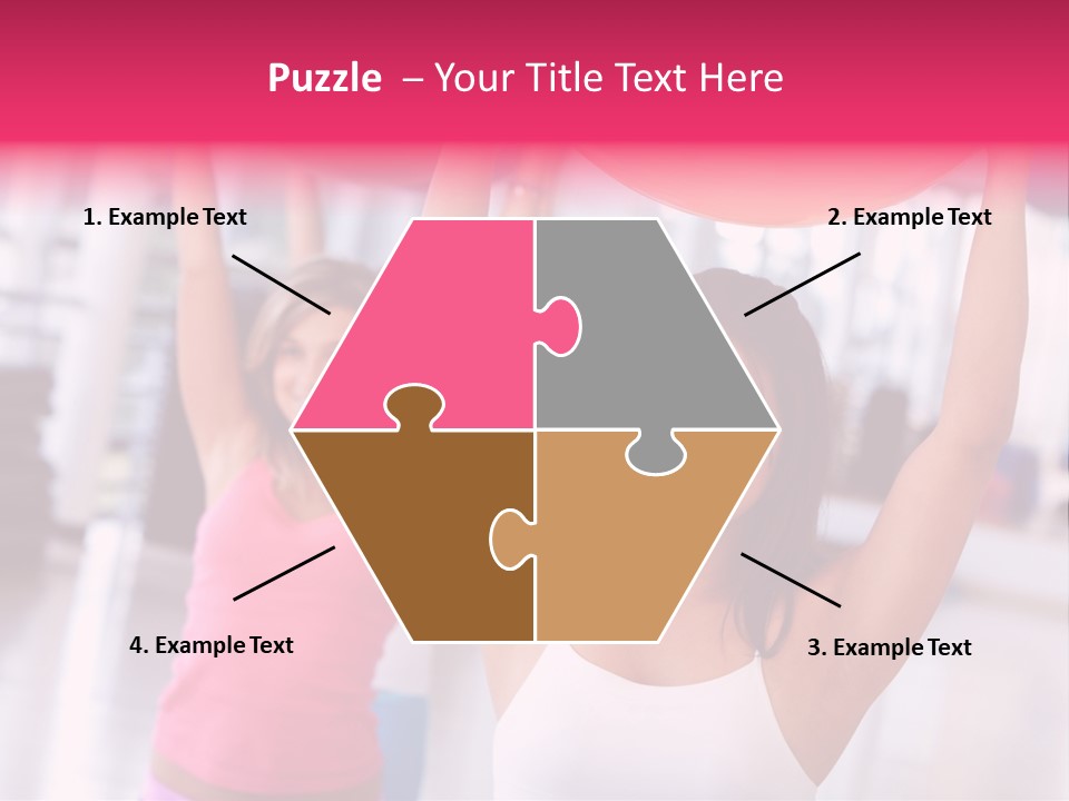 Women Beautiful Group PowerPoint Template