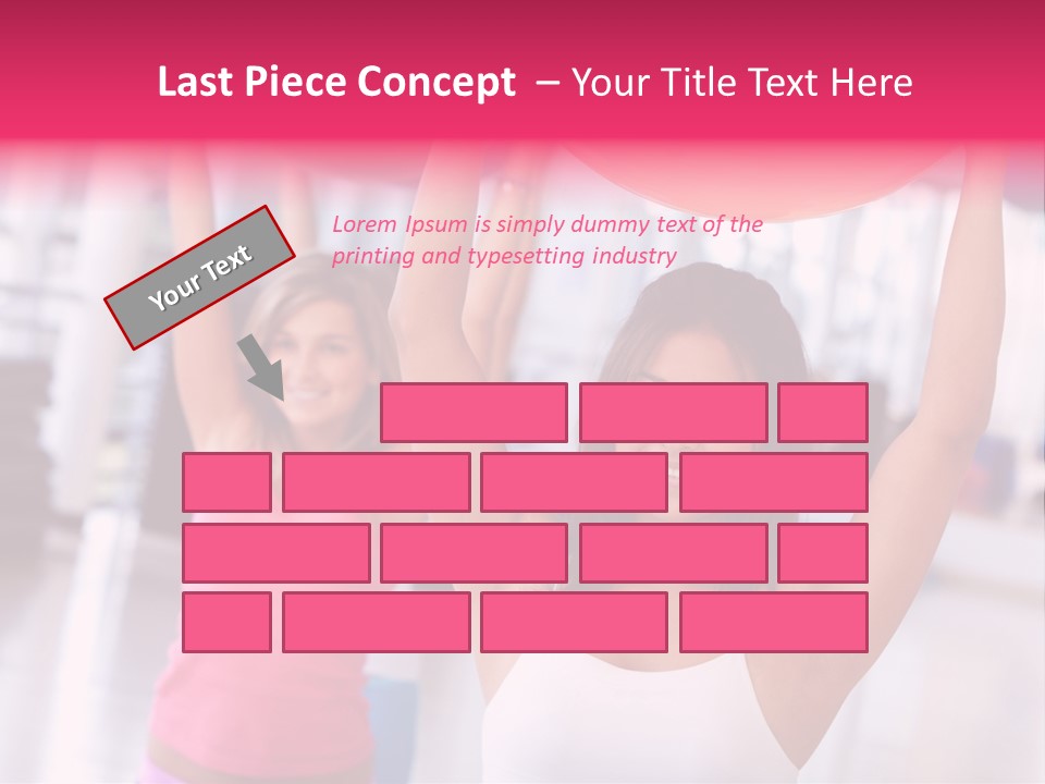 Women Beautiful Group PowerPoint Template