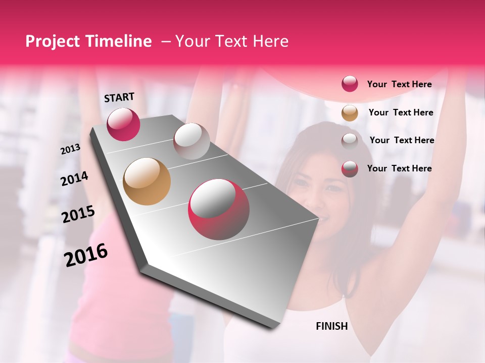 Women Beautiful Group PowerPoint Template
