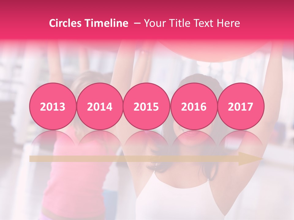 Women Beautiful Group PowerPoint Template