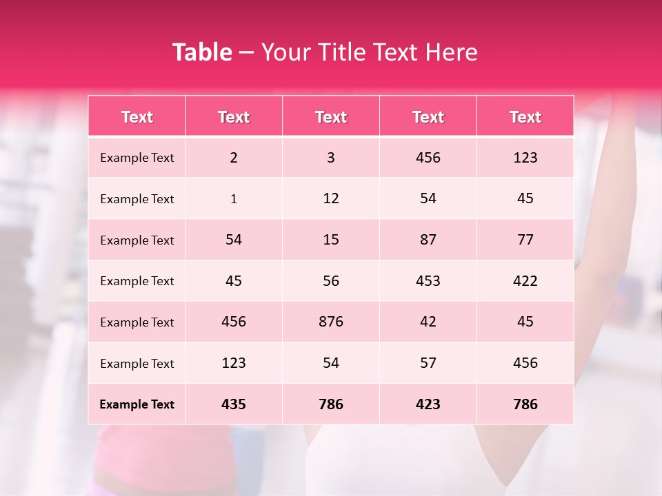 Women Beautiful Group PowerPoint Template