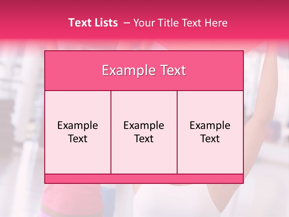 Women Beautiful Group PowerPoint Template