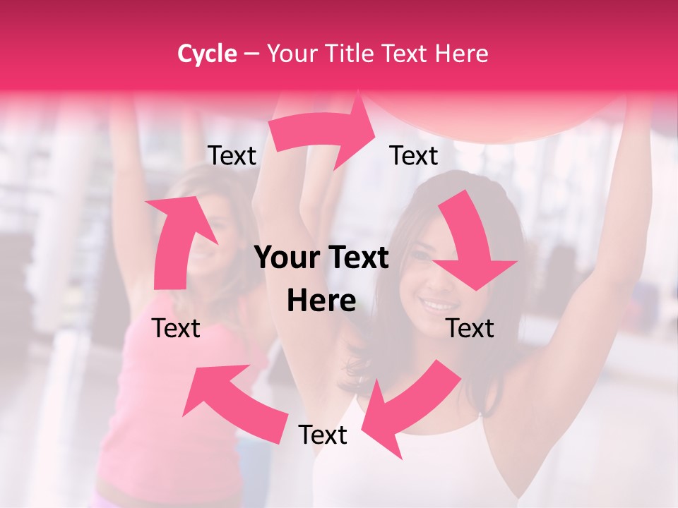 Women Beautiful Group PowerPoint Template