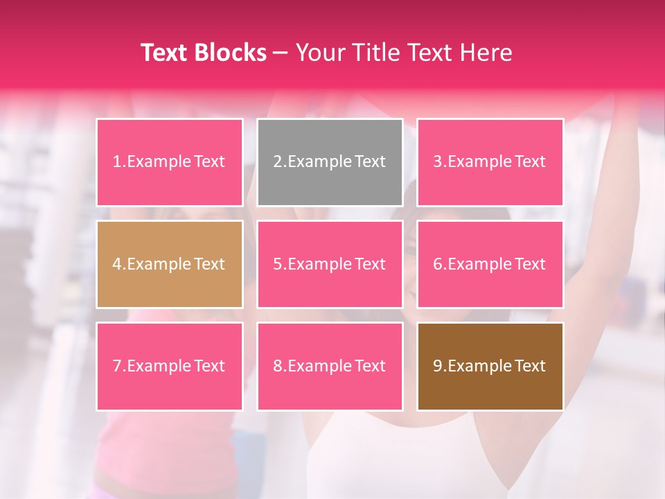 Women Beautiful Group PowerPoint Template