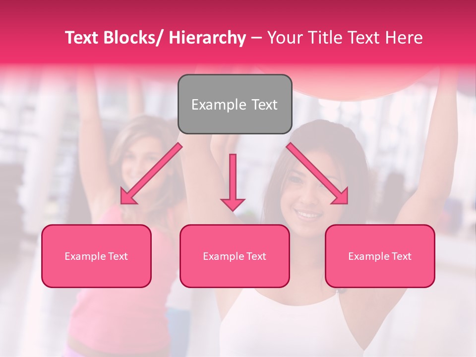 Women Beautiful Group PowerPoint Template