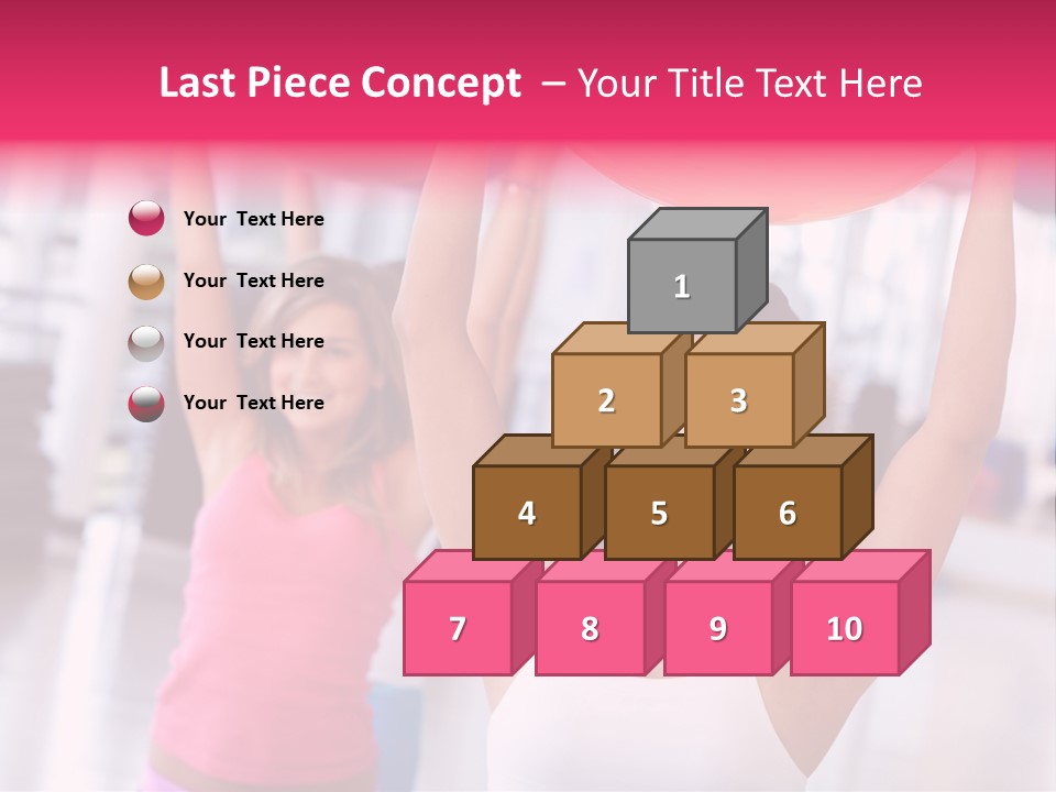 Women Beautiful Group PowerPoint Template