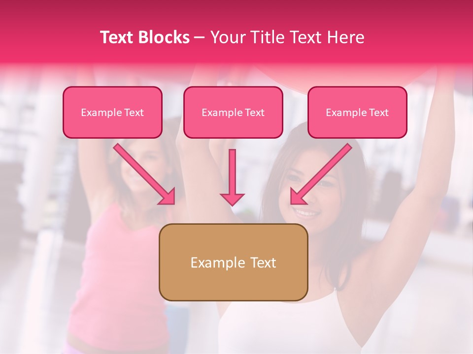 Women Beautiful Group PowerPoint Template