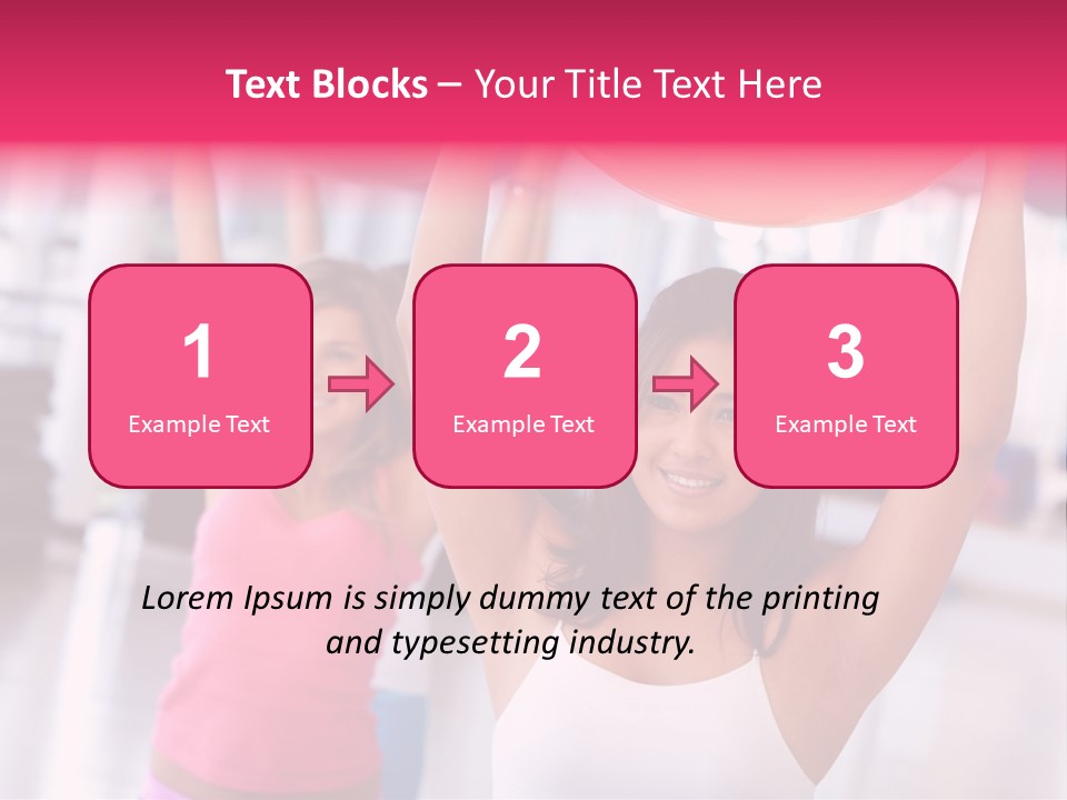 Women Beautiful Group PowerPoint Template