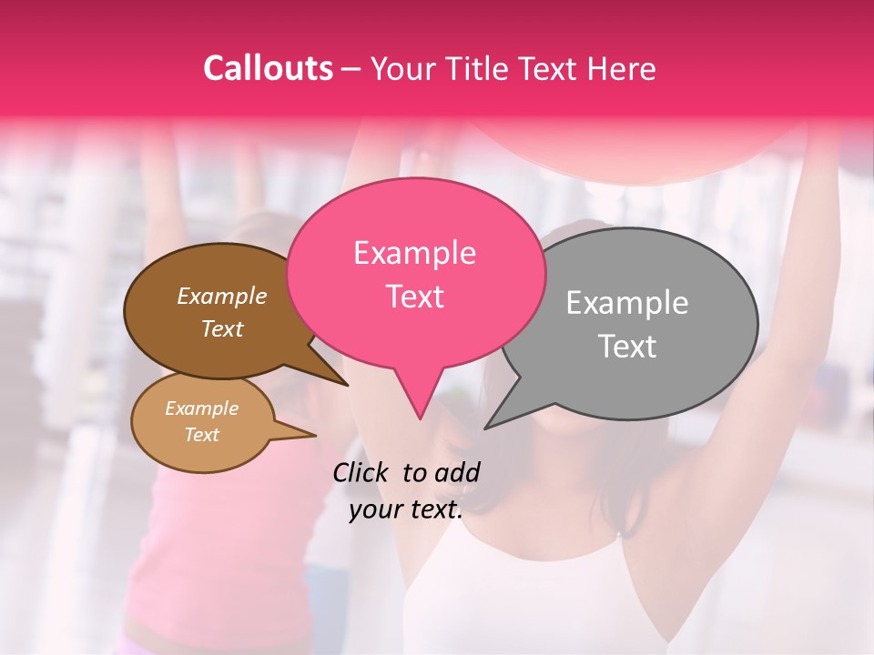 Women Beautiful Group PowerPoint Template