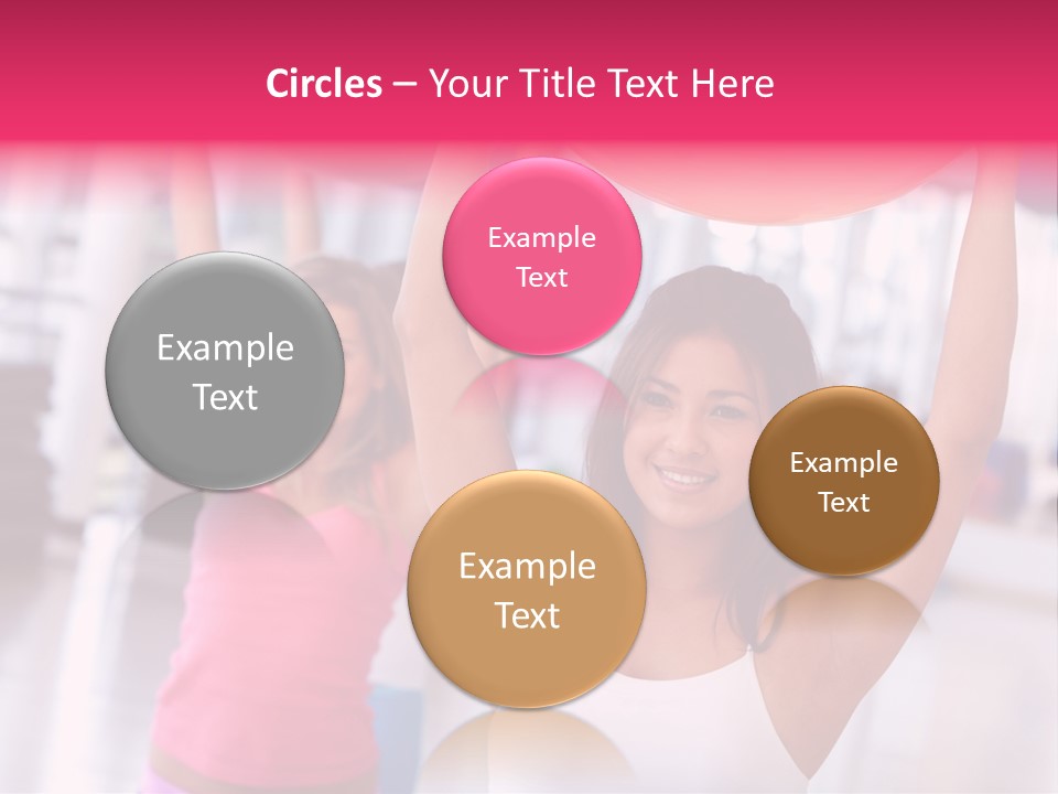 Women Beautiful Group PowerPoint Template