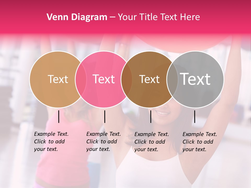 Women Beautiful Group PowerPoint Template