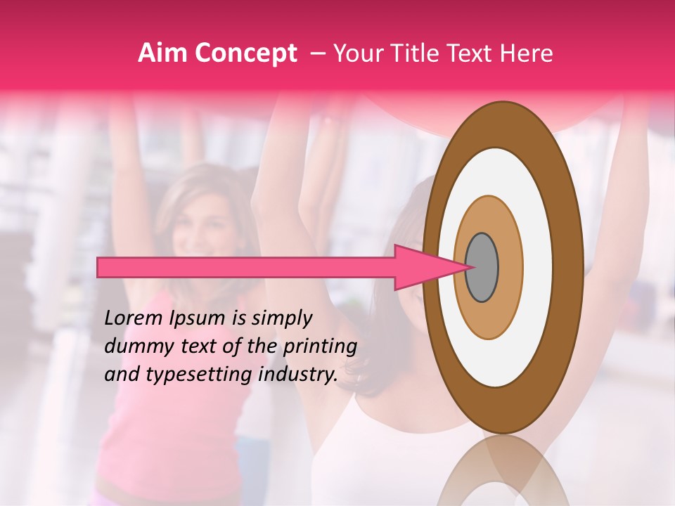 Women Beautiful Group PowerPoint Template